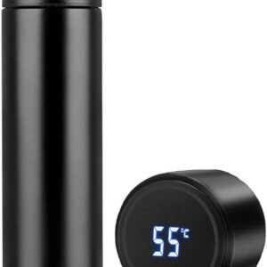 LED Smart Temperature Display Insulated Tumbler, Leak-Proof Double-Layer Vacuum Travel Sports Water Bottle