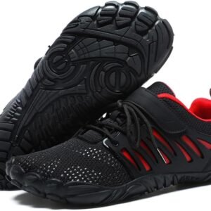 Barefoot Shoes Men Wide Toe Box Zero Drop Water Shoes Men for Gym Workout Minimalist Weightlifting Cross-Trainer Running Hike Grounded Footwear