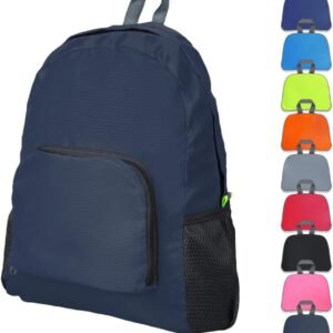 Lightweight Hiking Backpack, Ultralight Waterproof Foldable Travel Bag for Women and Men (Navy Blue)