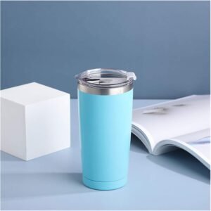Blue 20oz Stainless Steel Vacuum Insulated Tumbler, Outdoor Car Gift Travel Mug