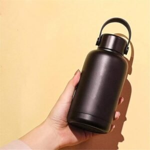 Black Triple-Layer Insulated Shaker Cup, 400ml Portable Heating Hand Warmer Coffee Cup