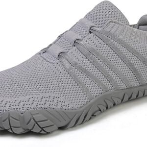 Unisex Minimalist Barefoot Shoes for Men and Women with Wide Toe Box Zero Drop Design Hike Footwear Minimalist Shoes Five Finger Cross-Trainer Ideal for Walking Hiking and Grounding Activities